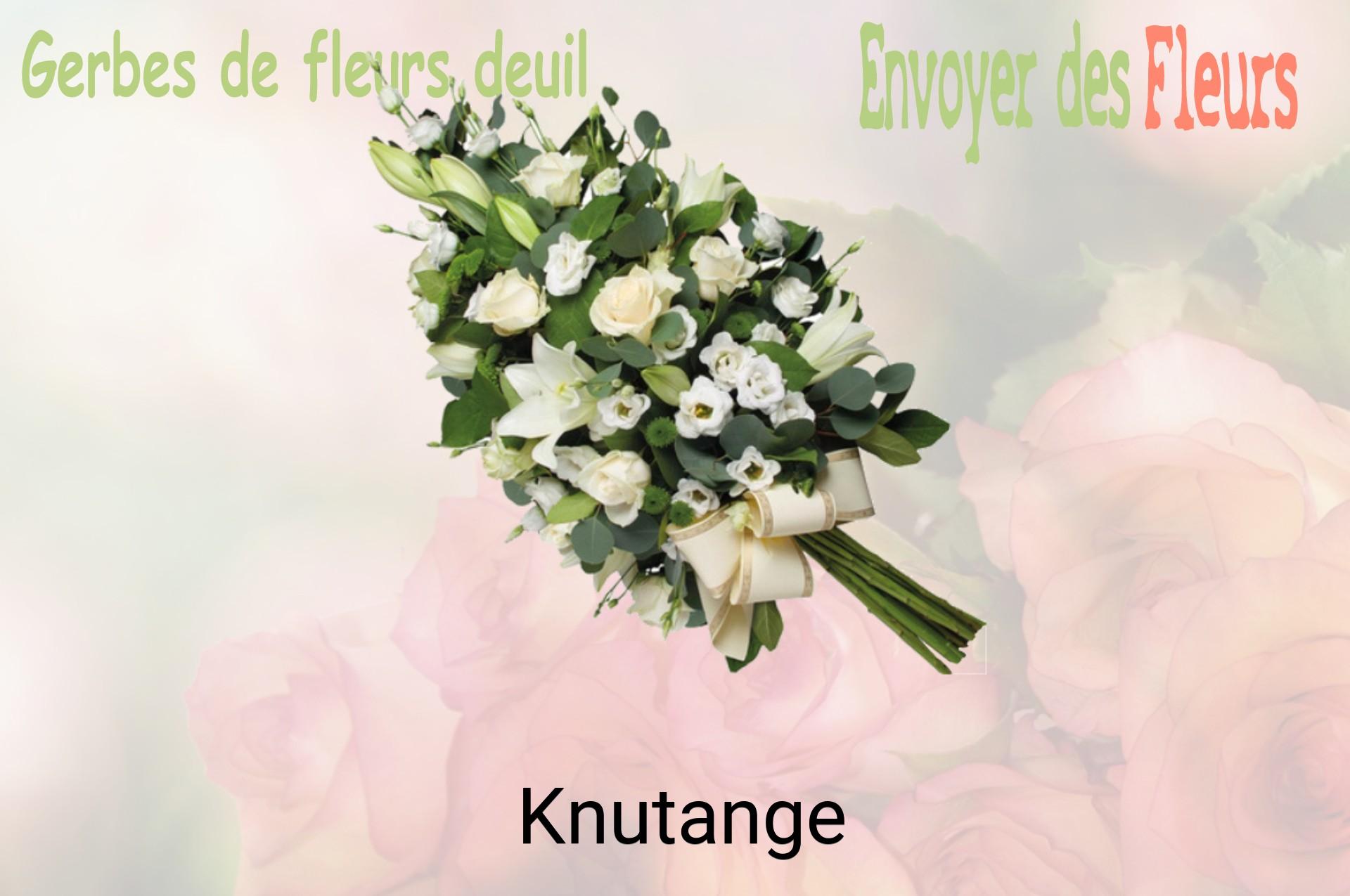 Gerbe de fleurs de deuil livrée à Knutange
